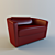 Sleek Office Suite Sofa 3D model small image 1