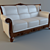 Luxurious Triple Sofa "Napoleon 3D model small image 1