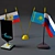 Modular Desktop Flags 3D model small image 1