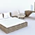 Title: Modern Bed with Vanity and Chair for Ethnic or Contemporary Bedroom 3D model small image 1