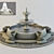 Elegant Water Feature Sculpture 3D model small image 1