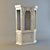 Elegant Verona Corner Wardrobe 3D model small image 1