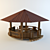 Elegant Textured Gazebo 3D model small image 1