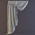 Texture-Enhanced Slat Curtain 3D model small image 1