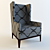 Luxury McCartney Armchair 3D model small image 1