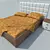 "Scale" Bed + Bedside Table Combo 3D model small image 1