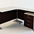 Description: Офисный компьютерный стол (Office computer table)
Translated Description: Office computer table

Sleek Office Computer 3D model small image 1