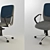 Banker's Office Chair: Height Adjustable 3D model small image 1