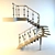 Chain-link Ladder: Adjustable, Sturdy 3D model small image 1