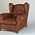 Classic England Armchair 3D model small image 1