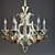 Elegant Florence Chandelier 3D model small image 1