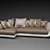 Modern Corner Sofa 3D model small image 1