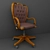 Italian Office Chair by Francesco Nesa 3D model small image 1