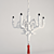 Vintage Paper Chandelier 3D model small image 1