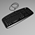 Sleek and Ergonomic Keyboard 3D model small image 1