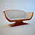 Vintage Italian Sofa: Annibale Colombo 3D model small image 1