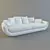 Fitzgerald Luxury Italian Sofa 3D model small image 1