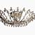 Elegant Luiza Chandelier 3D model small image 1
