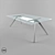 Modern T-No.1 Table 3D model small image 1