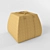 Luxury Leather Pouf 3D model small image 1