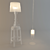 Kartell Trio: Stool, Lamp & Pendant 3D model small image 1