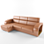 Stylish Lincoln Sofa Bed 3D model small image 1