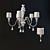 Elegant Eva Chandelier & Wall Light 3D model small image 1