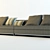 Elegant Minotti-Breton Sofa 3D model small image 1