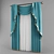 Elegant Window Drapes 3D model small image 1