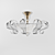 Elegant Sylcom 1132/60 Chandelier 3D model small image 1