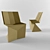 Minimalist Folding Chair/Rashid Design 3D model small image 1