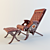 Caroti Relax Chair & Ottoman 3D model small image 1