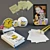 Essential Stationery Set 3D model small image 1