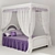 Elegant Canopy Bed: Exquisite Craftsmanship for Ultimate Comfort 3D model small image 1