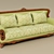 Classic Textured Sofa 3D model small image 1