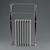 Luxury Chrome Heated Towel Rail 3D model small image 1