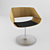 Elegant Vanity Chair 3D model small image 1