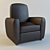 Elegant Ergonomic Chair 3D model small image 1