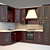 Provence-Inspired Custom Kitchen 3D model small image 1