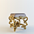 Silk and Gold Ottoman 3D model small image 1