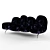 Campana Brothers Sofa (Cipria) 3D model small image 1