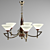 Elegant Bejorama Chandelier 3D model small image 1