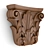 Elegant Wood Carving Panel (Art KA 628) 3D model small image 1