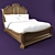 Bed Cocoa Brown 3D model small image 1
