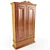 Classic Carved Decor Cupboard 3D model small image 1