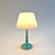 Elegant Desk Lamp: Stylish Illumination 3D model small image 1
