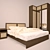 Rattan-Inspired Bedroom Set 3D model small image 1