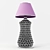 Rose-inspired Table Lamp 3D model small image 1