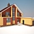 Spacious Brick Home: 300 sqm 3D model small image 1