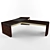 Elegant Italian Desk Set 3D model small image 1